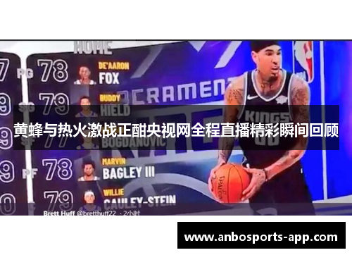 黄蜂与热火激战正酣央视网全程直播精彩瞬间回顾